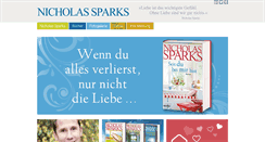 Desktop Screenshot of nicholas-sparks.de