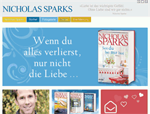 Tablet Screenshot of nicholas-sparks.de